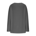 thumbnail image 5 of Womens Fake Two-Piece Dressy T-Shirts 2026 Trendy Casual Long Sleeve Crewneck Shirts Soft Business Office Blouse, 5 of 7