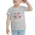 thumbnail image 3 of My Mom Can Lift More Than Your Dad Cute Toddler Tshirts for Boys Girls (Gray, Youth XL), 3 of 5