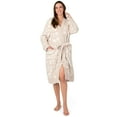 thumbnail image 6 of PAVILIA Premium Womens Plush Robe, Super Soft Fuzzy Bathrobe, Cozy Spa Robe with Pockets for Women, S/M, Beige Cheetah, 6 of 8