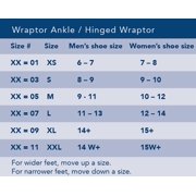 Breg Wraptor Ankle Stabilizer w/ Standard Laces Ankle Support, Black - Medium