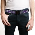 thumbnail image 2 of Adjustable Belt, Clamp Buckle, Cut-to-Fit, Transformers Decepticons Icon Scattered Grids Purples, 2 of 3