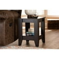 thumbnail image 4 of Baxton Studio Audra Table d'Appoint en Bois Fini Brun Foncé, 4 of 6