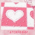 thumbnail image 5 of Valentines Day Tablecloth Square 55x55 Inch, Red Gingham Tablecloth, Love Hearts Table Cloth, Waterproof Table Cover for Valentine''s Day Party Kitchen Dining Room Holiday Decor, Red, 5 of 6