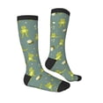 thumbnail image 4 of Lsque Cute Yoga Frogs Printed Crew Socks Men's Women's LightWeight Thin Casual Calf Socks ,Knee High Socks,Cotton Socks, 4 of 9
