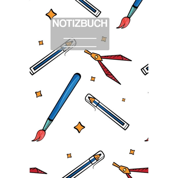 Notizbuch A5 Muster Zeichnung Grundschulsachen Schule ...