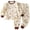 B3-Brown, variant on 12M 18M 24M 1T 2T Newborn Baby Pjs for Boys Toddler Fall Winter Clothes Set Long Sleeved Shirt and Elastic Pants 2 Piece Infant Outfits Cute Sizes 12-18 Months,Orange