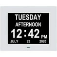 thumbnail image 1 of Reloj colorido para personas mayores, reloj con formato de 12 o 24 horas, 8 opciones de alarma, compatible con 8 idiomas, pantalla de alto contraste, atenuación automática para mayor comodidad, 1 of 5