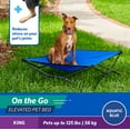 thumbnail image 3 of Coolaroo On the Go Elevated Travel Dog Bed, King, Aquatic Blue, 3 of 7