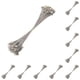 thumbnail image 2 of Soidarity 20 piezas hilo de pescar antimordedura alambre de acero con núcleo giratorio alambre de conexión de pesca 30cm plata 30 centimetros 10piezas Soidarity CBP151032, 2 of 6