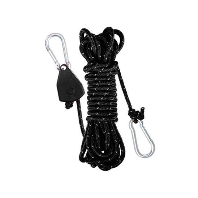 Tensor de cuerda con rodillo de 300 cm, resistente, para exteriores, senderismo, navegación, acampada, ajustador de cuerda tensora.