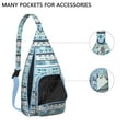 thumbnail image 2 of Crossbody Backpack for Women - Lightweight Sling Bag with Floral Print, Waterproof Anti-Theft Boho Purse for Hiking, School, 2 of 4
