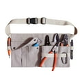 thumbnail image 1 of Canvas Tool Belt with Multiple Pockets Adjustable Waist Strap for Electrician Tool Storage Accessory Handyman Carpenter, 1 of 8