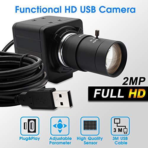1080P Video USB Camera Full HD Low illumination Webam with 5-50mm varifocus lens 