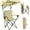 Khaki, variant on Portable Outdoor Chair Designed for Camping, Featuring a Sturdy Shade Canopy, a Spacious Seat, a Cup Holder, And a Side Pocket, Ideal for Beach, Fishing, Sports, And Lawn Activities