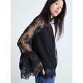 thumbnail image 4 of Scoop Women's Ruffle Lace Blouse, Sizes XS-XXL, 4 of 6