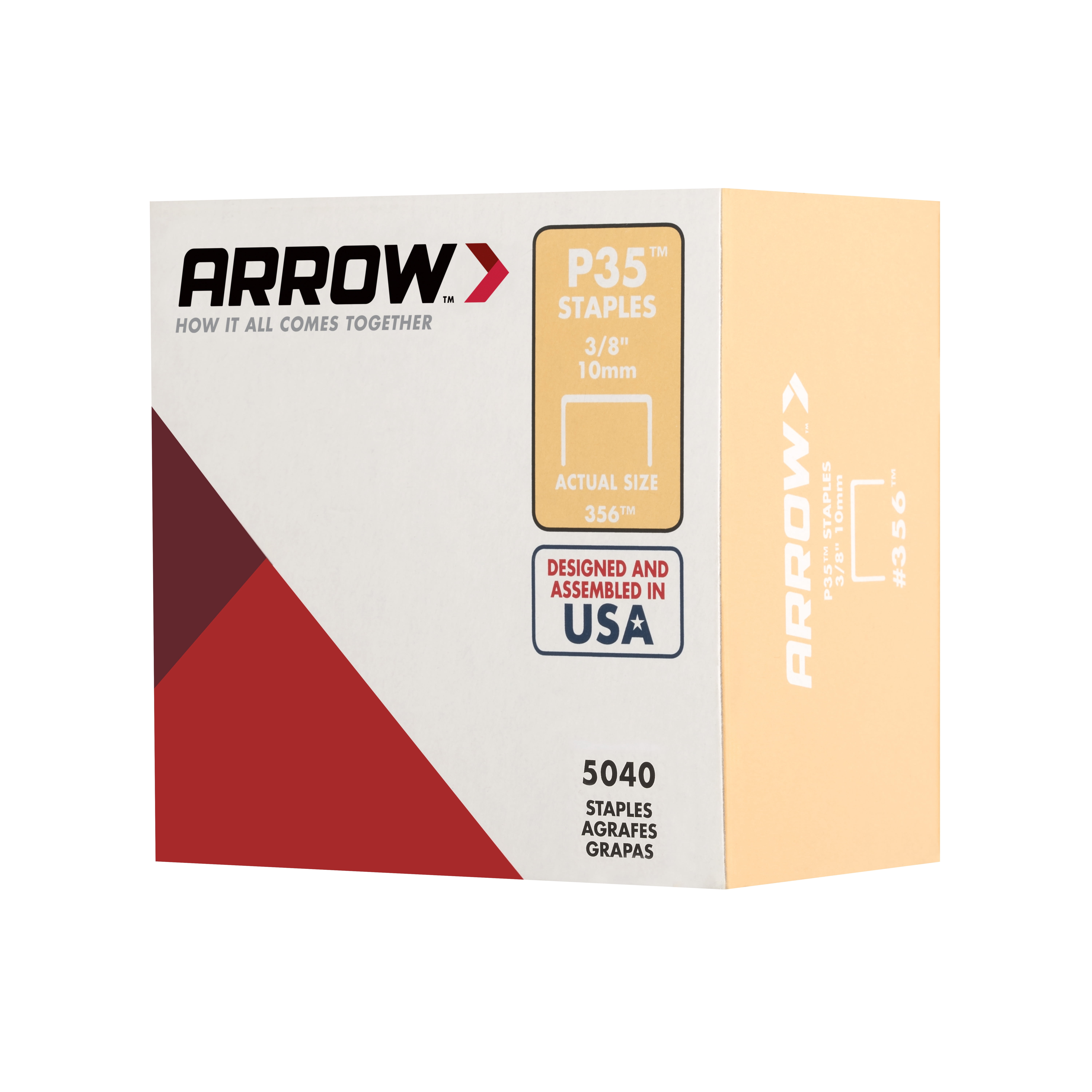 Arrow Fastener 356 Genuine P35 3/8-Inch Staples 5,040-Pack 