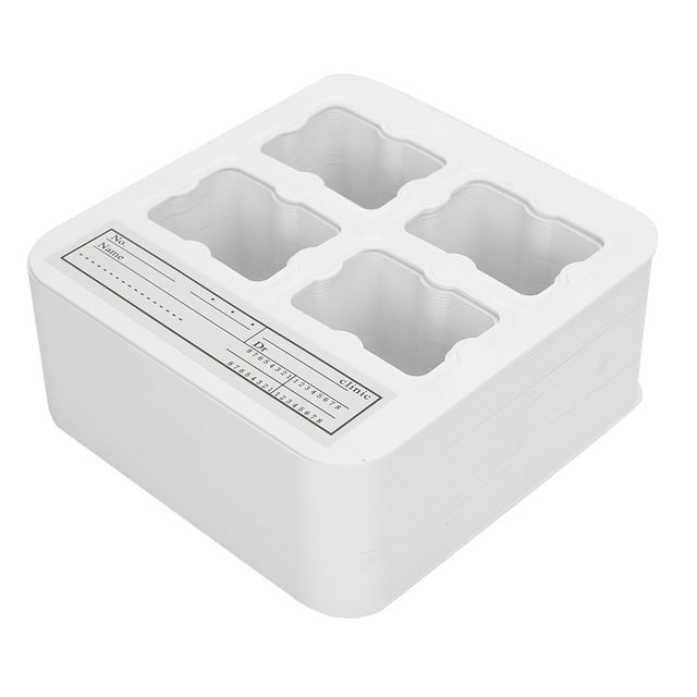 Soporte de película de rayos dentales, caja de 100 piezas, soporte de película de rayos con clip de película de rayos de 4 agujeros, elegante y moderno