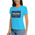 thumbnail image 2 of Yiaed Trump 2024 Make America Great Again Print Womens Tshirts Sleeve Tops Basic Teeshirt Summer Fashion Outfits-Medium, 2 of 6