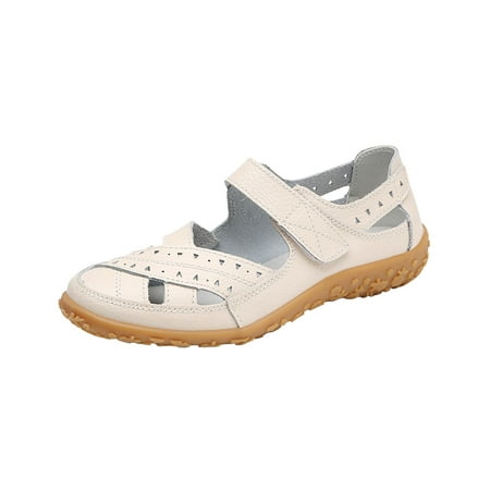 

Fesfesfes Womens Flats Ladies Sandals Hollow Hole Women s Breathable Casual Shoes 10(44)