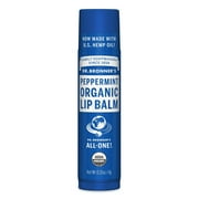 Dr. Bronner's Organic Lip Balm Peppermint 0.15 oz (1pack)