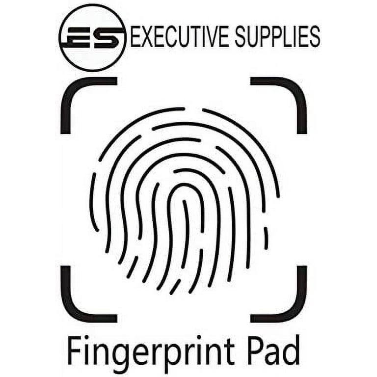 Fingerprint Ink Pad - Thumbprint Ink Pad for Notary Supplies Identification Security ID Fingerprint Cards Law Enforcement Fingerprint Kit Black Ink