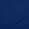 thumbnail image 2 of Hotel Luxurious, 1800 Series Super Soft Embroidery 4 PC Sheet Set (King Navy Blue), 2 of 4