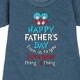 thumbnail image 3 of Cat in the Hat - Happy Fathers Day Thing 1 Thing 2 - Toddler And Youth Girls Fleece Dress, 3 of 5