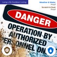 thumbnail image 4 of Operation By Authorized Personnel Only Sign, OSHA Danger Sign, 24x36 Corrugated Plastic, 4 of 7