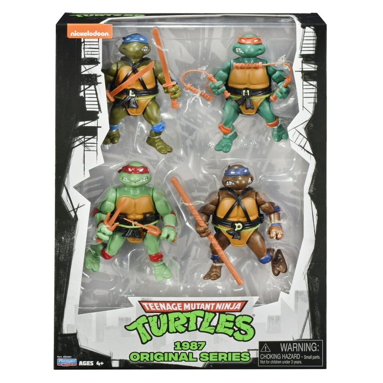 Teenage Mutant Ninja Turtle: 1987 Original Series Figure 4-Pack - Walmart .com