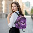 thumbnail image 6 of JIALIOU Mini Backpack Purse for Women Quilted Casual Daypack Small Travel Shoulder Bag, Bats Flying in Moon Night, 6 of 7