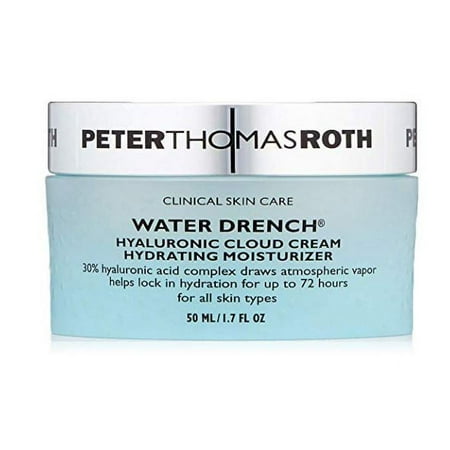 ($52 Value) Peter Thomas Roth Water Drench Hyaluronic Cloud Cream Hydrating Face Moisturizer, 1.7 fl oz