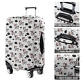 thumbnail image 5 of White Cow Floral Crown Pattern Luggage Cover Fashion Suitcase Cover Baggage Covers Fit 25-28 Inch Luggage (Go Travel), 5 of 5