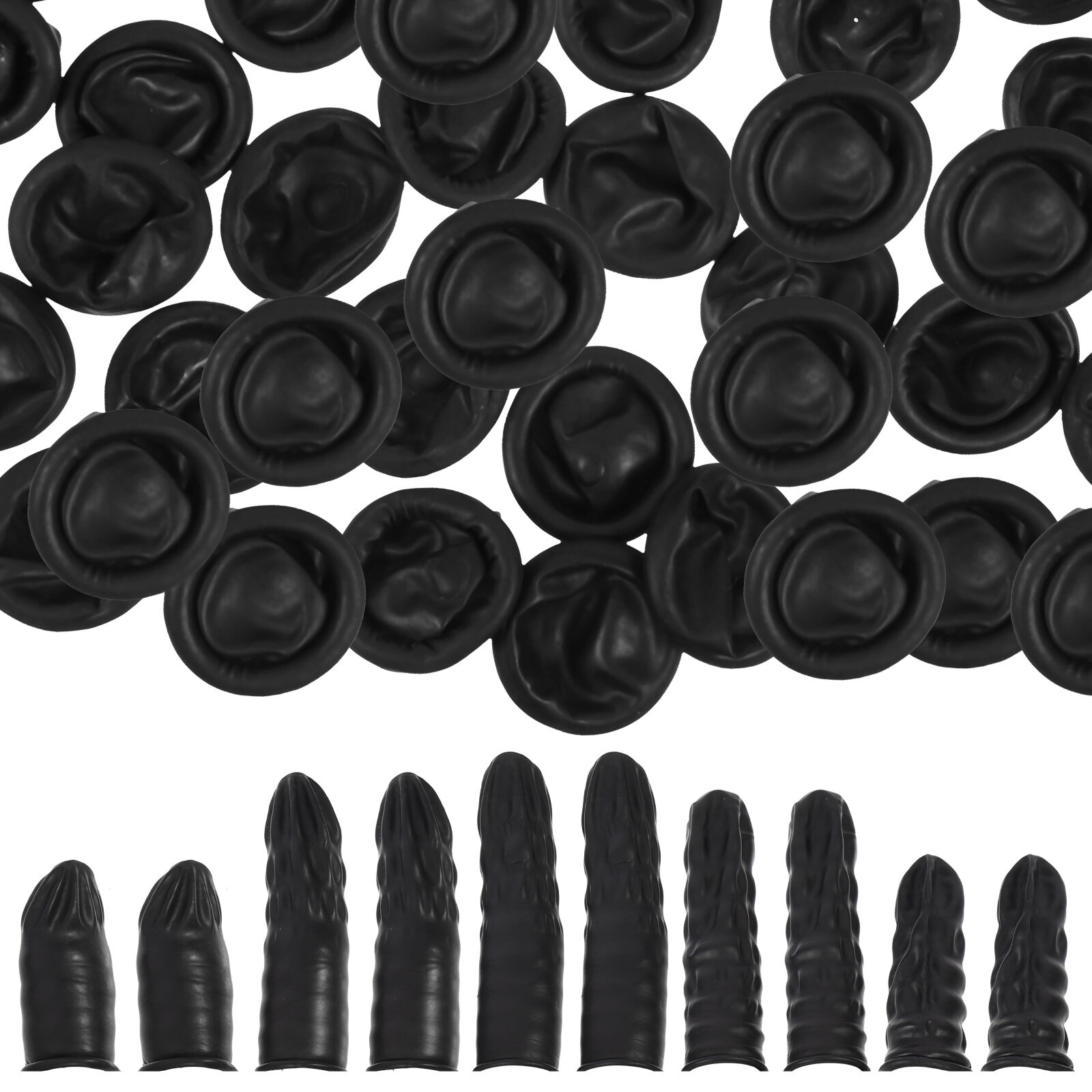 NUOLUX 200Pcs Professional Finger Cots Multifunction Finger Protectors