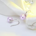 thumbnail image 4 of Drop Hook Earrings for Women Simulated Pearl Sterling Silver Ginger Lyne Collection, 4 of 5