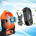 thumbnail image 4 of Sonducket Ventilador eléctrico para acampar con linterna móvil USB con luces nocturnas Led, ventiladores de iluminación para exteriores para Estufas de camping X25/Naranja, 4 of 6