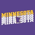 thumbnail image 3 of Minnesota Retro Repeat - Sports Team City Pride Tailgating T Shirt - 2X-Large - Purple, 3 of 6