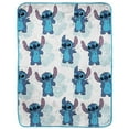 thumbnail image 1 of Lilo & Stitch 'Tropica Flowers' Silk Touch Fleece Throw, 1 of 5