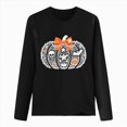 thumbnail image 4 of Godom Halloween Shirts Womens Pumpkin Shirt Tshirts Casual Letter Print Tees Cute Ghost Fall Tops, 4 of 4