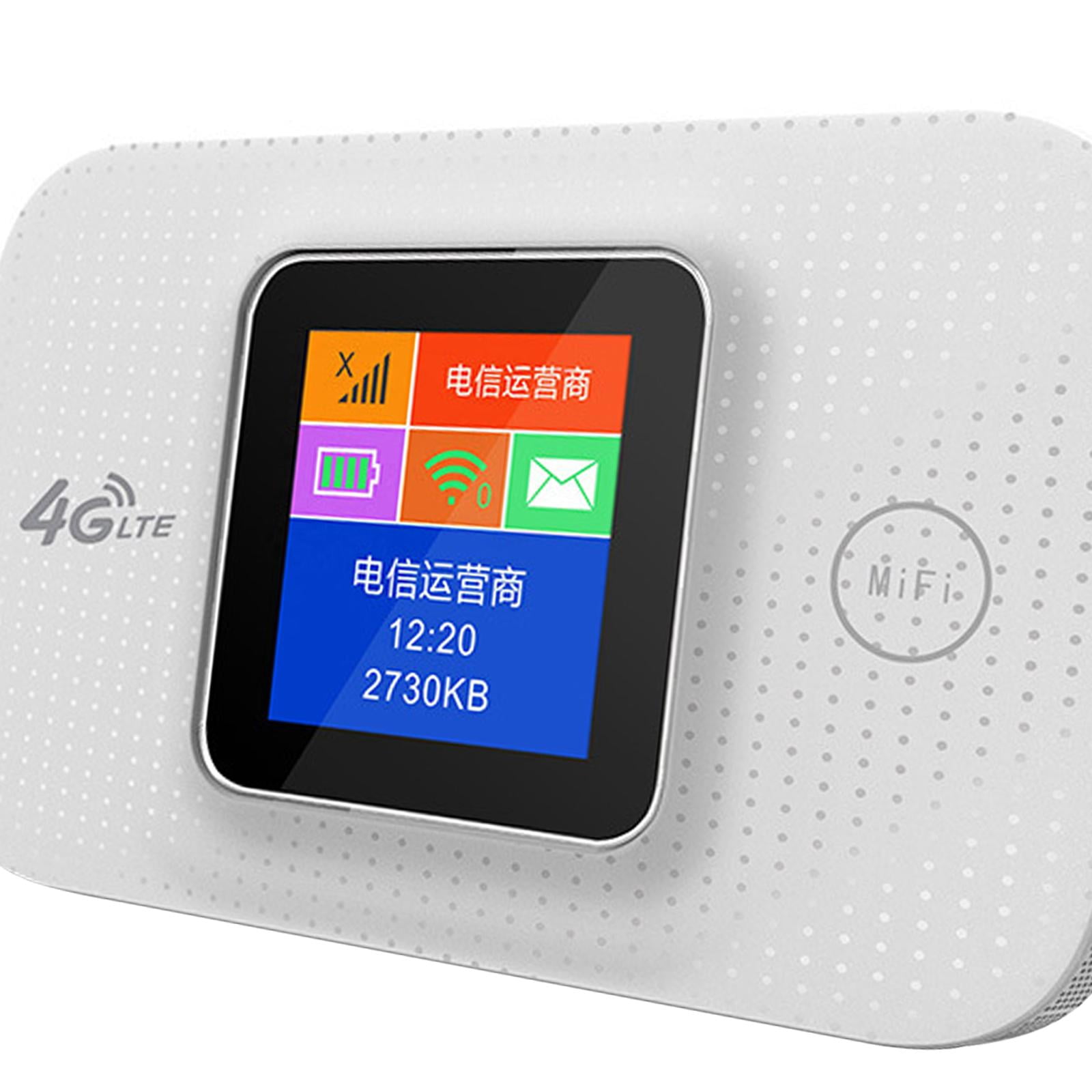 LeeQinersw 4G WiFi Router Internet Router Devices led Screen Tool Pocket Mini with Sim Card