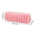 thumbnail image 4 of Under 1$ Pencil Case Colorful Cloth Slim Pen Pouch Pencil Organizer for College Office Teens 7.9x2x2 in Cloth Pink by Xuniizn, 4 of 7
