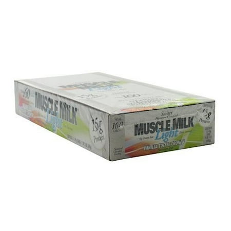 CytoSport Muscle Milk Snack Protein Bar, Vanilla Toffee Crunch, 1.6 Oz