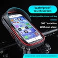 thumbnail image 2 of Support de téléphone pour vélo/vélo étanche, accessoires de vélo, sac de poignée de vélo rotatif à 360 °, support de téléphone pour vélo avec écran tactile sensible en TPU, 2 of 4