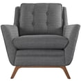thumbnail image 5 of Modway Beguile Upholstered Fabric Armchair in Gray, 5 of 5