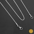 thumbnail image 6 of INFINIQUE CREATIONS Stainless Steel Silver Box Chain - Bracelet and Silver Necklace for Women and Men, 1mm-3mm, 7'-38', Silver - 1 Pack, 6 of 7