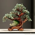thumbnail image 4 of Crystal Money Tree Feng Shui Statue Wealth Decoration | Fortune Tree Gem Tree for Home Office Decor, Spiritual Ornament, 4 of 5