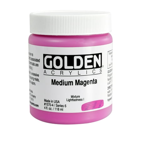 UPC: 0738797157040 | Golden� Heavy Body Acrylic  4 oz.  Medium Magenta
