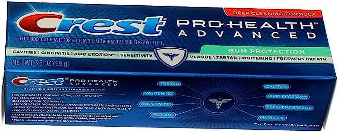 Crest Pro-Health Advanced Toothpaste, Gum Protection 3.5 oz (Pack of 4)