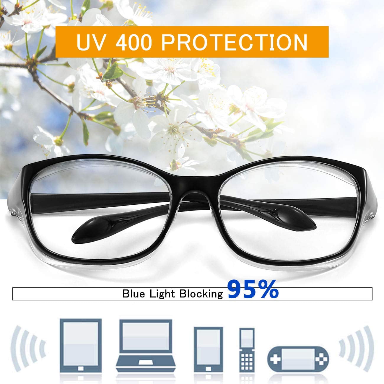 Anti-Fog Safety Glasses UV Protection HD Blue Light Blocking Goggles Eyeglasses for Men Women Brown