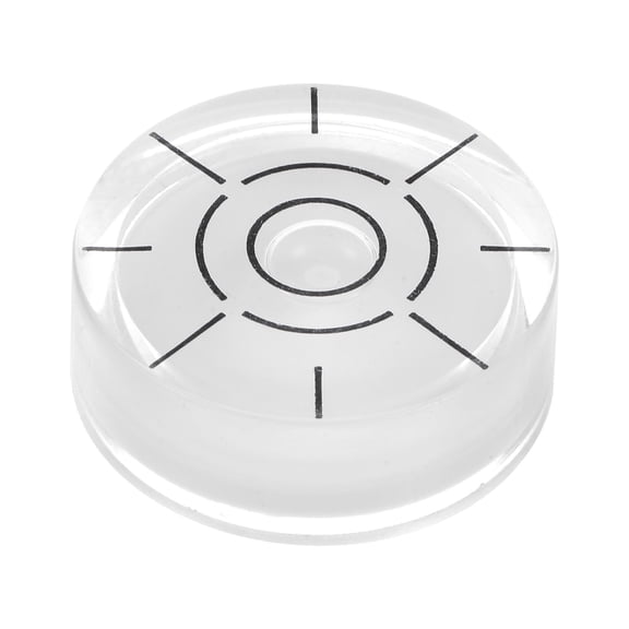 Uxcell Round Bubble Level 32x12mm Mini Circular Precision Spirit Levels for Camera Tripod Workshop Turntable, White