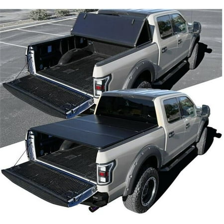 Spec D Tuning Tc3h F15015 65 Mp Super Crew 1 5 Cab Hard Tri Fold Tonneau Cover For 2015 2019 Ford F 150 44 Black Walmart Canada